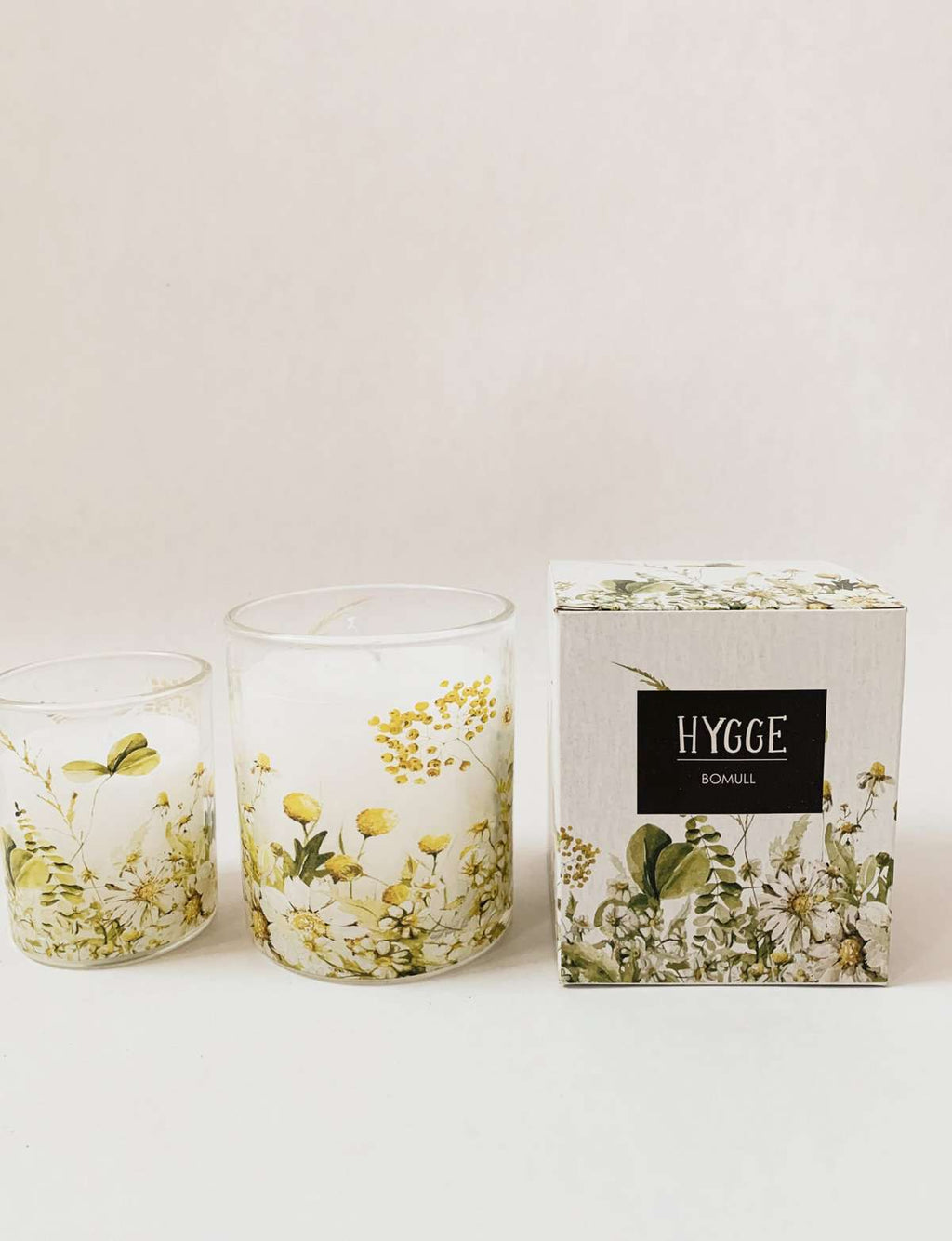 Duftlys i gaveeske 6x7cm "hygge" - bomull