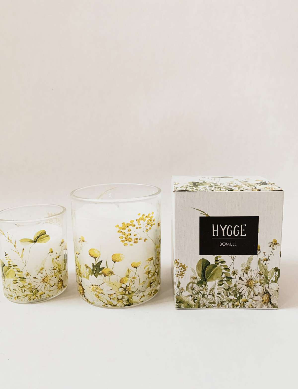 Duftlys i gaveeske 6x7cm "hygge" - bomull
